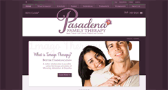 Desktop Screenshot of pasadenafamilytherapy.com