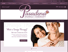 Tablet Screenshot of pasadenafamilytherapy.com